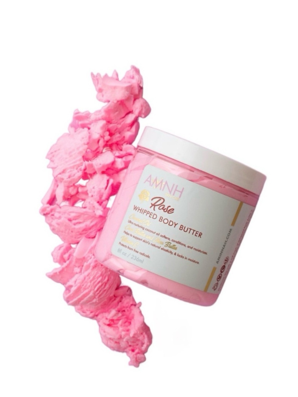 🆕 AMINNAH Rose Whipped Body Butter - Pink